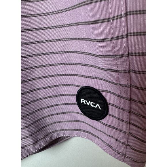RVCA Standard Curran Swim Trunks Board Shorts Purple Sz 36 Mid Length 18" NWT - Picture 15 of 16